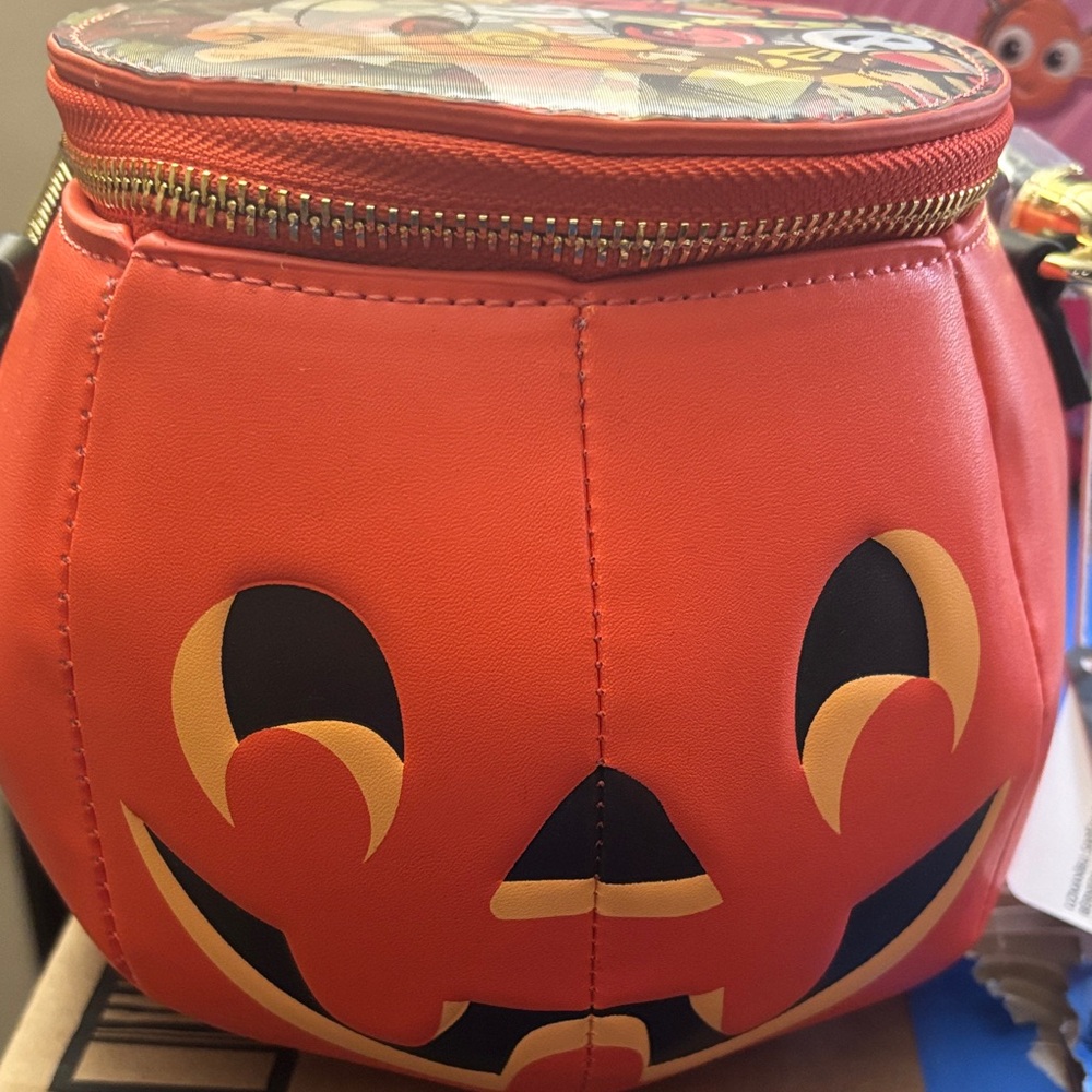Loungefly Orange Pumpkin Mini Bag